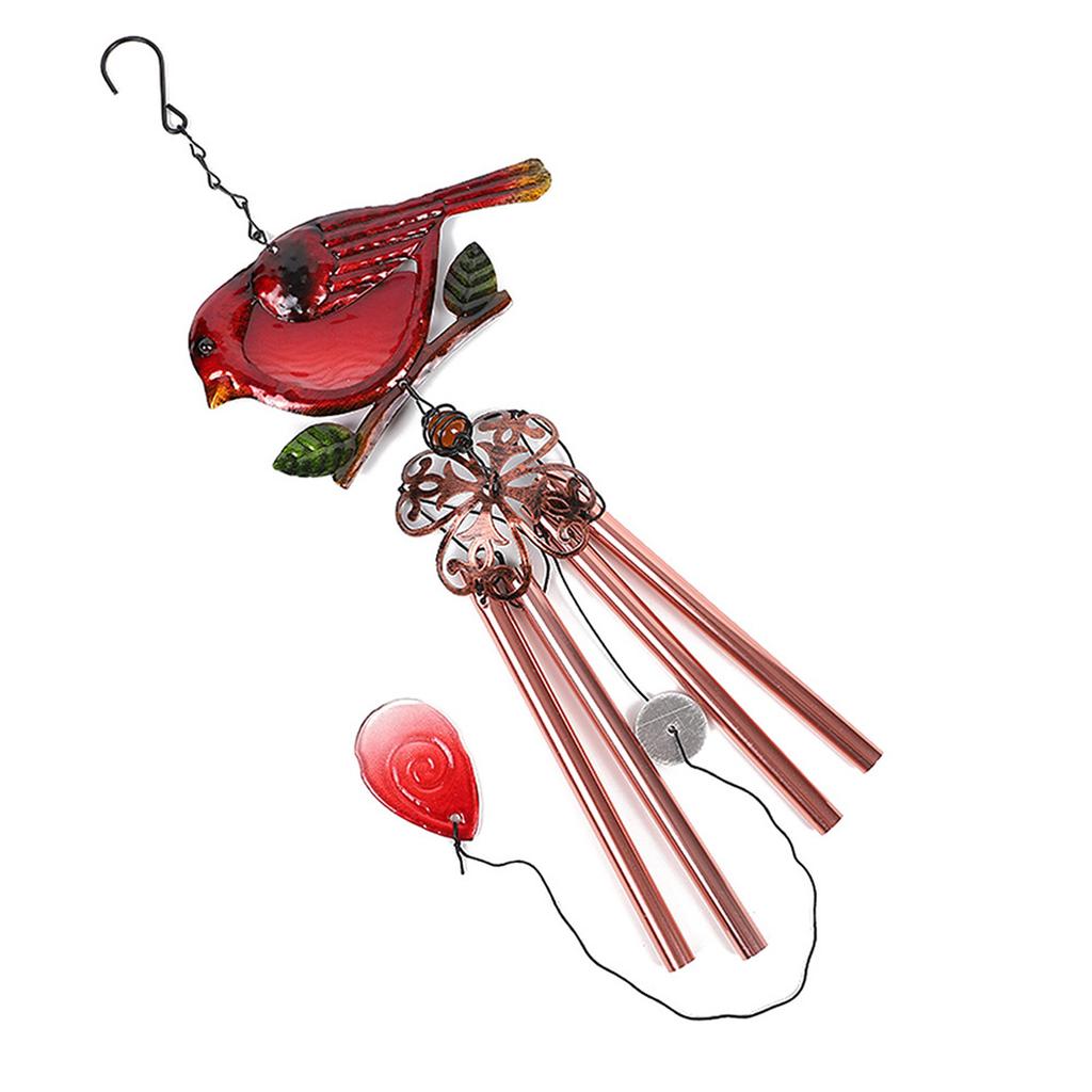 Garden bird wind chime bird shaped glass bell music wind chime garden courtyard decoration