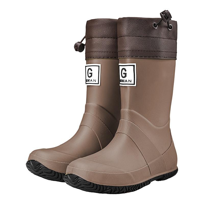 Wild Bird Association Parent-child Foldable Rain Shoes Bundle Rain Boots Men's and Women's Water Shoes High Water Boots Outdoor Fashion Camping Glue