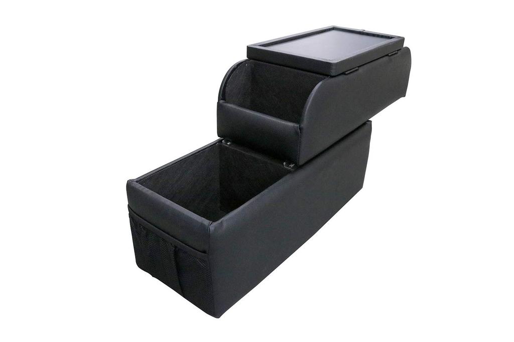 Ito Seisakusho Quality Console Armrest Console Box for Toyota Noah/Voxy, Black, QC-1