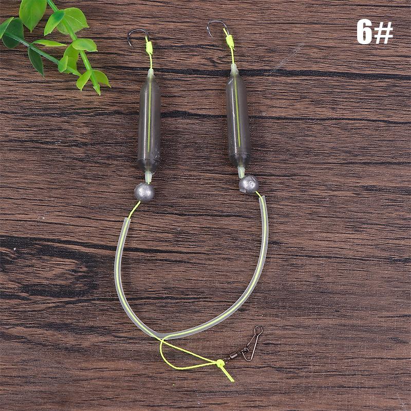 1PC Anti-separation Base Fishing Hook Double Hook For Fishing Live Bait With Double Bait Keeper Barbs High Carbon Steel