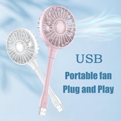 Small Fan Usb In-line Silent Office Table Cooler Summer Portable Rechargeable
