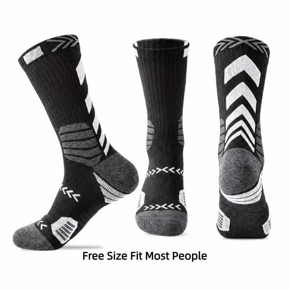 Quick Dry Compression Socks Toward Bottom Cycling Running Sports Socks Basketball Socks Men Women