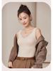 Seamless Mulberry Silk Lace Back Slim Fit Warm Vest