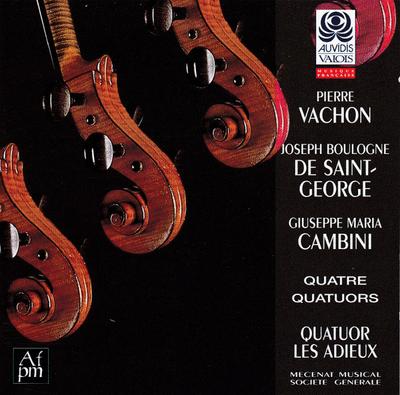 CD LES ADIEUX QUARTET - Vachon, Saint-George, Cambini: Quat V4761 Auvidis Valois 1996 Japan Classical Used