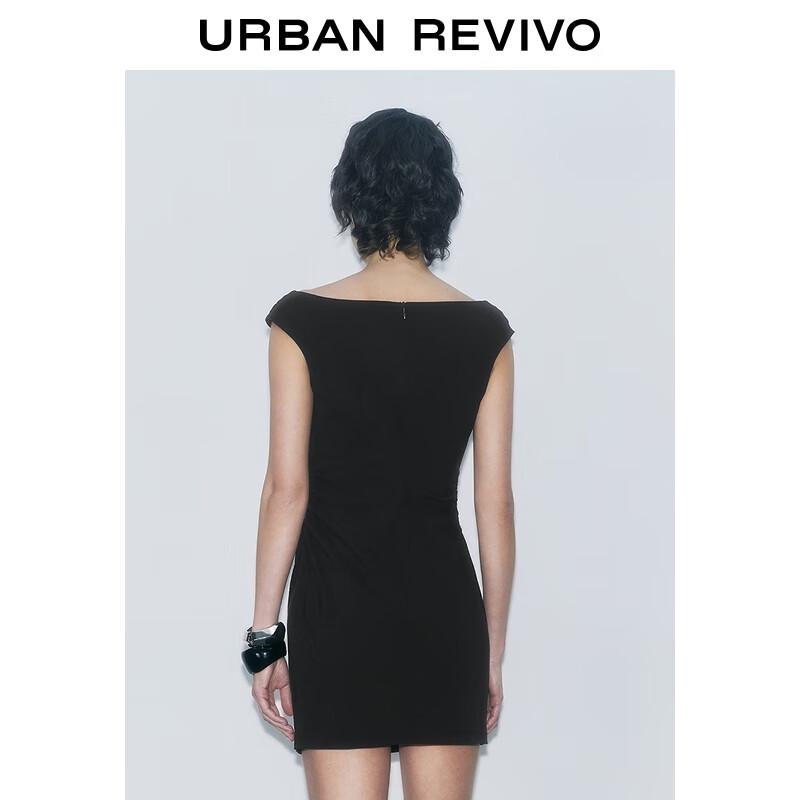 Women's Off-Shoulder Pleated Mini Dress