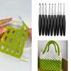 1 Set Crochet Hook Set Wood Handle Crochet Needle 3.5mm To 8.0mm Knitting Needle Knitting Tool Crochet Accessories