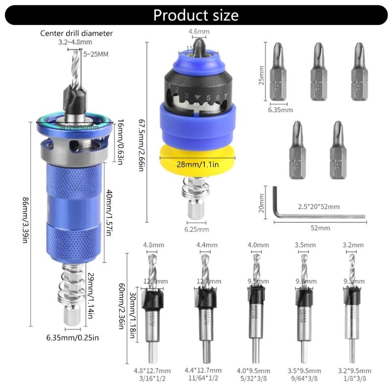 High Hardness Alloy Countersink Drill Bit With Depth Control Semi Automatic Operation for Efficient Drilling