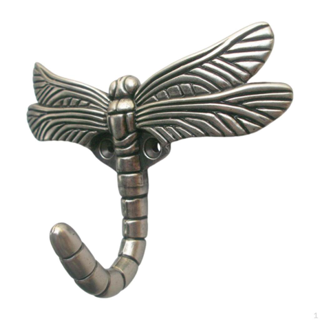 Dragonfly Hook Coat Brass Decorative Home Organisation Vintage Hardware Utility for Keys