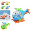 Childrens Light Up Flying Airplane Pull String Toy With Rotating Led For Education And Play