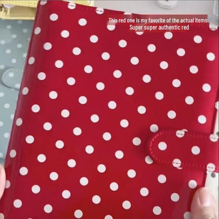 PU Leather Dog A5 Four-Grid Detachable Card & Photo Storage Album Binder
