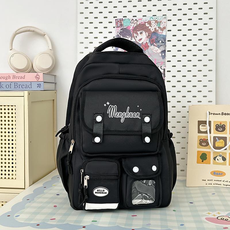 College style fresh and sweet candy color backpack girl multi-compartment large-capacity backpack
