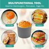 4/6Pcs Air Fryer Egg Poacher Cups Silicone Egg Cooker Mold Custard Tart Desserts Cake Baking Tools Muffin Cases Kitchen Supplies