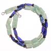 Natural Green Aventurine Lapis Lazuli Iolite Gemstone Beads Necklace 17" UB-3181 UB-3181