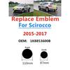 BRE1 GOLF 4 5 6 7 For VW VOLKSWAGEN 2026 New 2pcs Replacement for Scirocco 2015 2016 2017 110mm Car Front Grille logo emblem 87mm Rea at2