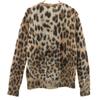 SAINT LAURENT Italian mohair blend Leopard Pattern Long sleeve sweater Women Used