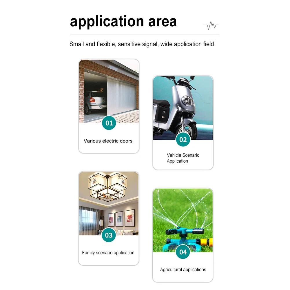 20/3PCS Smart Copy 433mhz Remote Control Duplicator 4 Button Electric Garage Door Gate Remote Cloning 433.92 MHz Transmitter