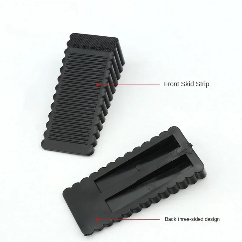 1 piece of safety silicone door stopper, wedge-shaped, suitable for behind office doors, bathroom, bedroom, kitchen
