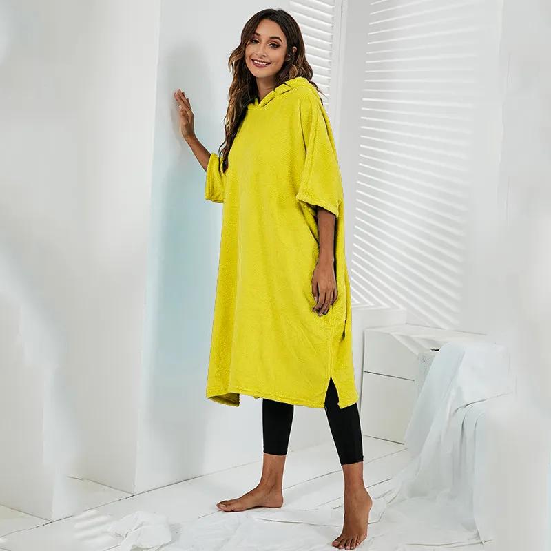 

Идеально подходит для плавания, быстросохнущие полотенца для дома, мягкие халаты для мужчин и женщин, для купания, большие толстые полотенца для волос, для купания и пляжа XL жёлтый