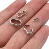 50pcs Stainless Steel 8 Shape Clasp Clips Buckle Connectors for Bracelet Necklace Jewelry Making DIY Handmade Supplies Wholesale