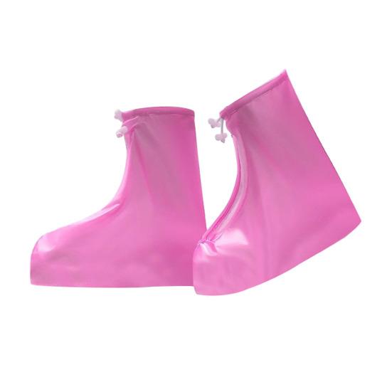 Reusable Waterproof Shoe Covers Non Slip Rain Shoe Covers Zippered Shoe Protectors with Drawstring for Men Women Outdoor