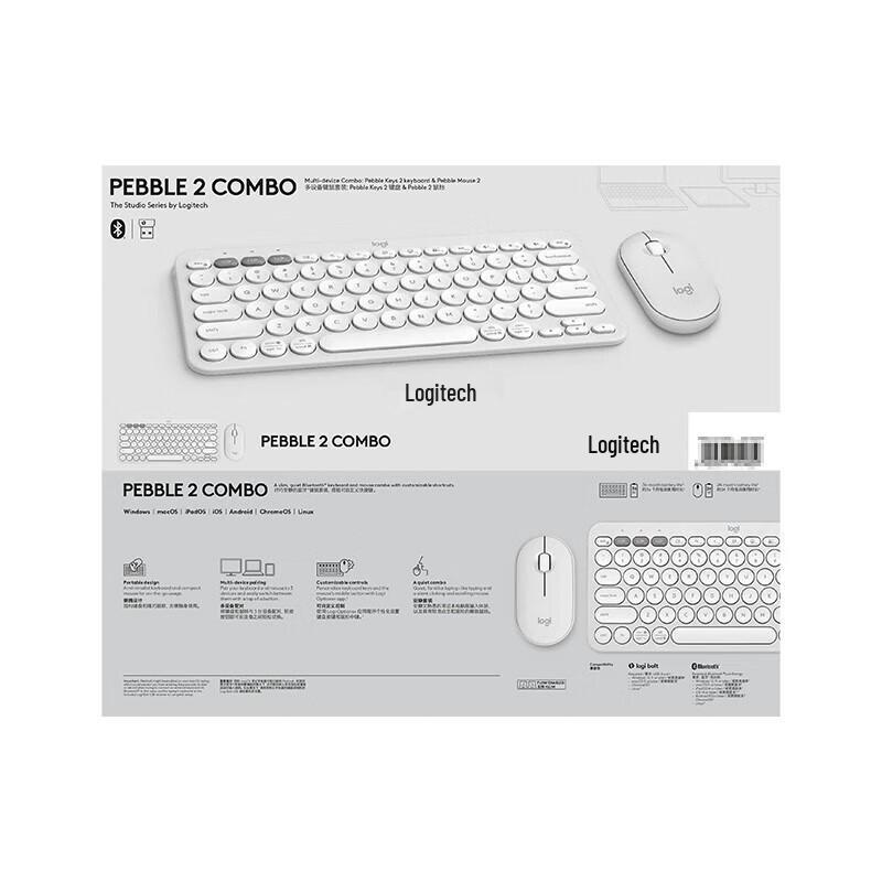 Logitech PEBBLE 2 COMBO Wireless Keyboard and Mouse Set