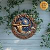 Vintage Schütze Sternzeichen Blaue Metall Wandkunst, 2D Flaches Aluminium Sternennacht Schild