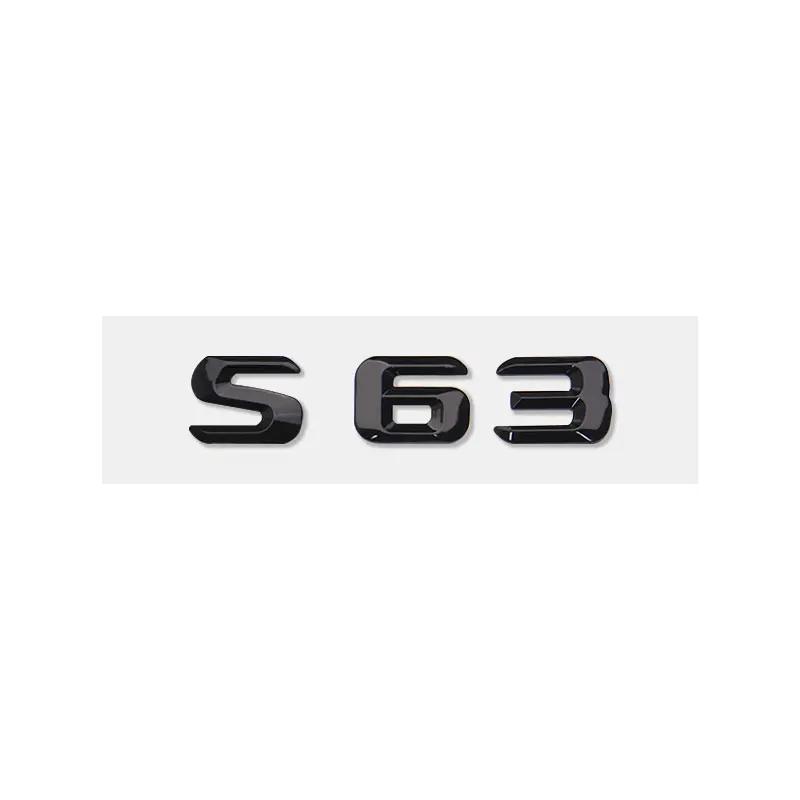 S63 65 160 S220 250 S480 S550 S600 Letter Logo Car Sticker for Mercedes Benz S Class Refit Rear Boot Displacement Trunk Label