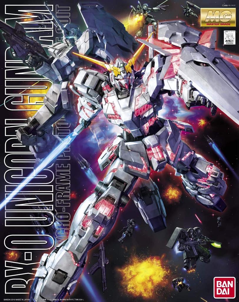 MG Mobile Suit Gundam UC Unicorn Gundam 1/100 Scale Pre-colored Plastic Model Kit