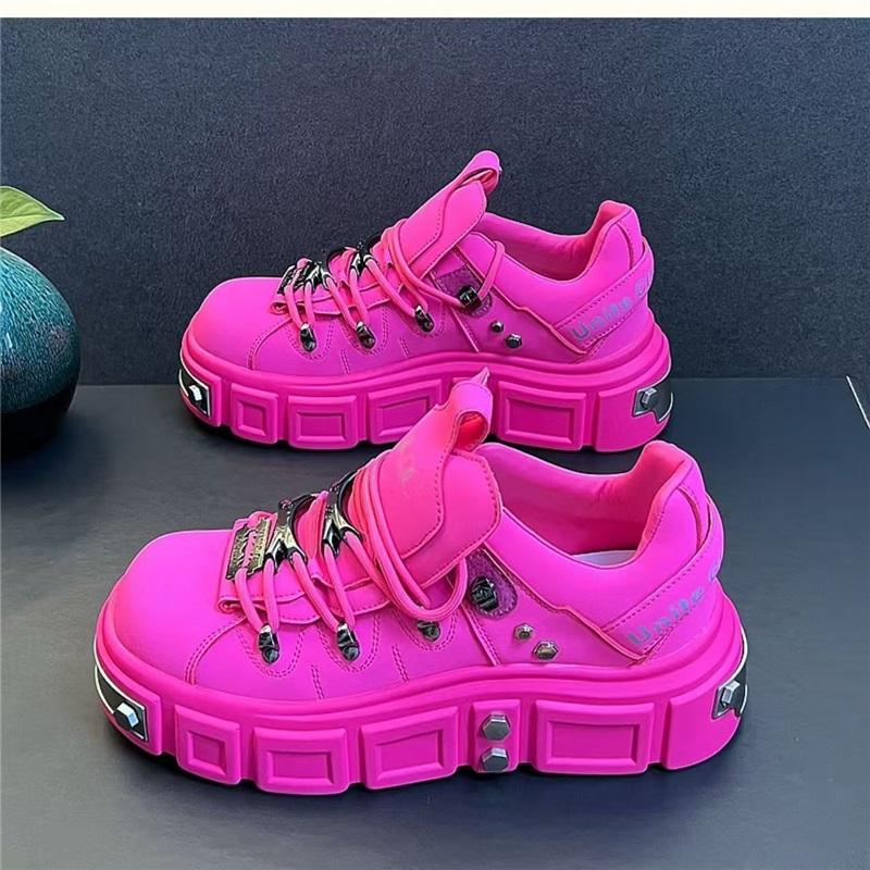  Platform Casual Sneakers For Men Lace Up Thick Sole Fashion Shoes