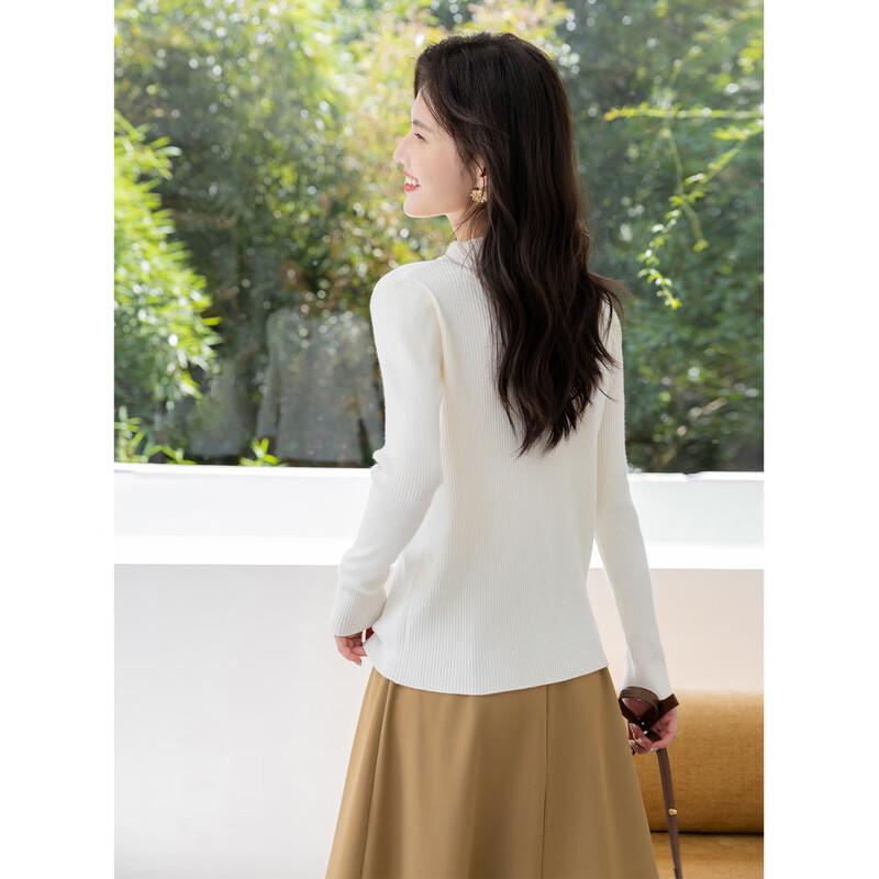 Mokana Women's Long Sleeve Round Neck Knit Sweater