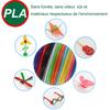 PLA Filament Diameter 1.75mm Color 3D Printing Material for 3D Pen,10/20/30 Colors, 10M 25M 100M, Colorless, Odorless and Safe