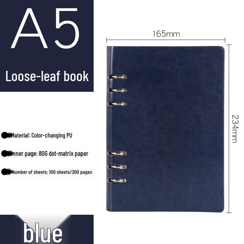 Enterprise Loose-leaf Notebook, Customizable A5/B5/A6 for Company Events & Meetings
