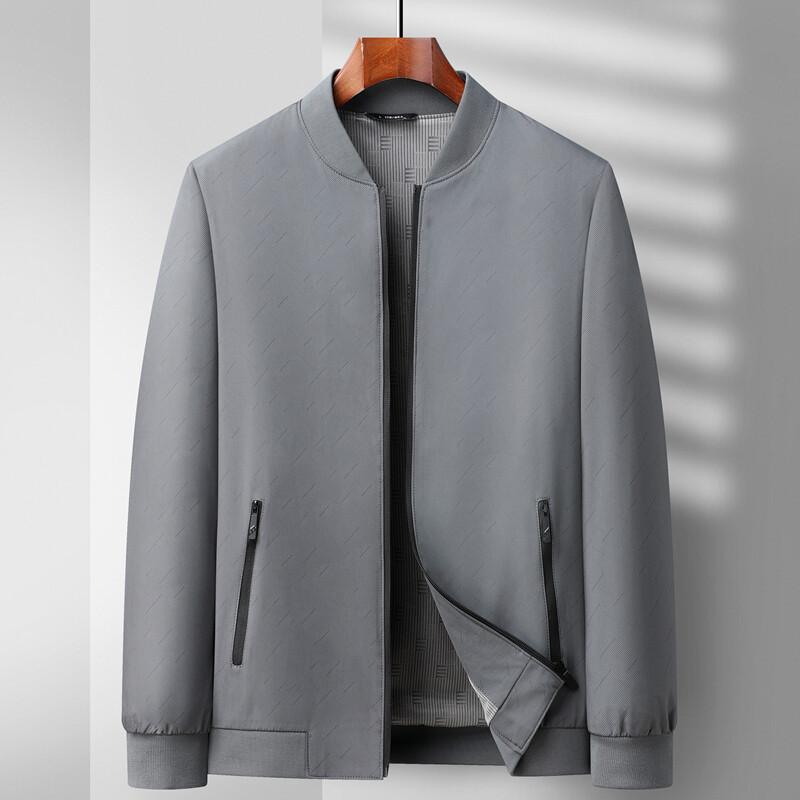 Men's Jacket Spring and Autumn New High-end Middle-aged Jacket Men's Baseball Collar Casual Versatile Top Men's