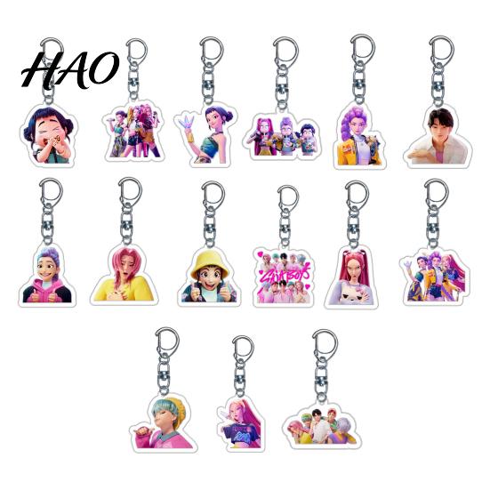 Long-lasting Anime Keychain Witch Hunter Acrylic Pendant Holder Ornamental Cat Vivid Character Expression Bag Accessory Collectible