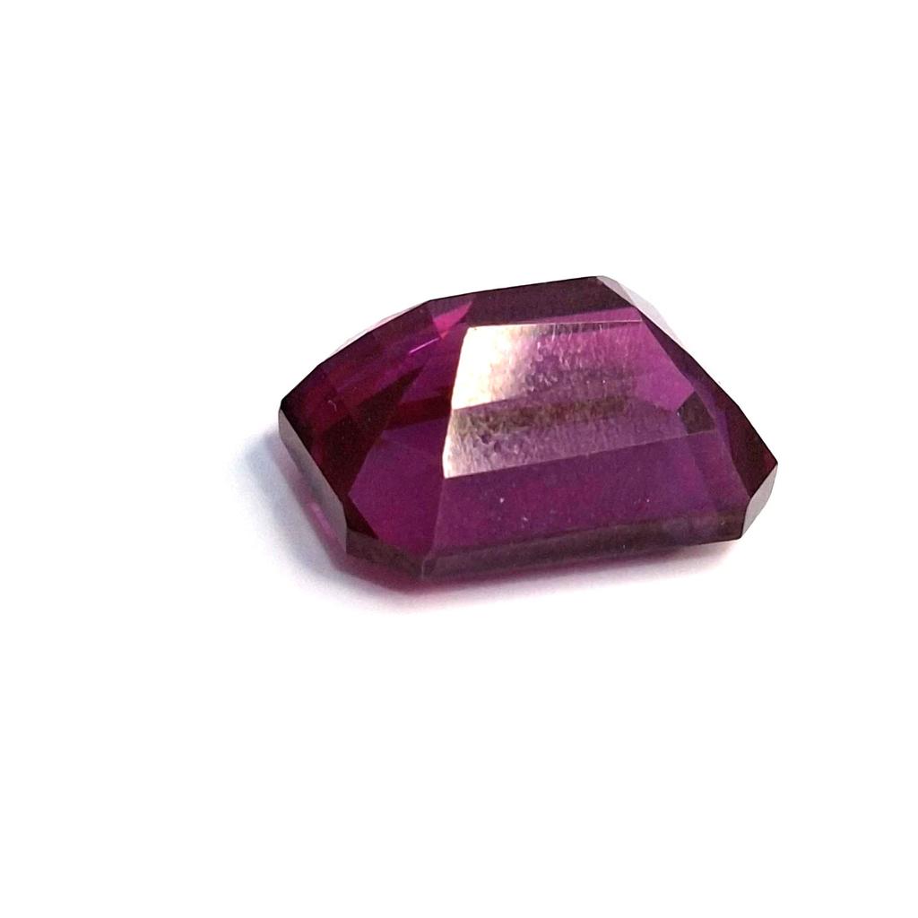 Certified Natural Dark Pink Ruby Emerald Cut 10-12 Ct Stunning Loose Gemstone