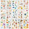 6-24pcs Cartoon Animal Styles Bubble Stickers 3D Cartoon Creative Self-adhesive Graffiti Stickers Student Reward Stickers