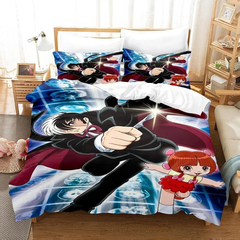Comfortable Anime Print Duvet Cover Set With Duvet Cover And Pillowcases Single Twin Full Queen King Sizes For Adults And Kids