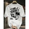Heavy Pure Trendy Brand Printed Short-Sleeved T-Shirt Men'S Summer New Casual Large-Size Loose Versatile Top