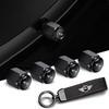 For Mini Ww1 Car Tire Valve Stem Car Leather Keychain Wheel Air Valve Cover For MINI Cooper F54 F55 F56 R56 R60 SONE Roadster Clubman Coupe