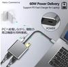 USB To HDMI Dual Display Compatible Docking Station with HDMI 4K Dual PD 60W Fast and USB Data Supports 3 by Hanx Commerce Type-C 4-in-1 1.4 Ports,