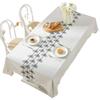 British Retro Cotton And Linen Dining Table Cloth Table Mat English Letter Plant Decorative Tablecloth Cover Cloth