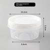 4 Pcs Round Food Fresh Keeping Box Kitchen Refrigerator Storage Container Fruits Snacks Sealed Jar Microwave Heating