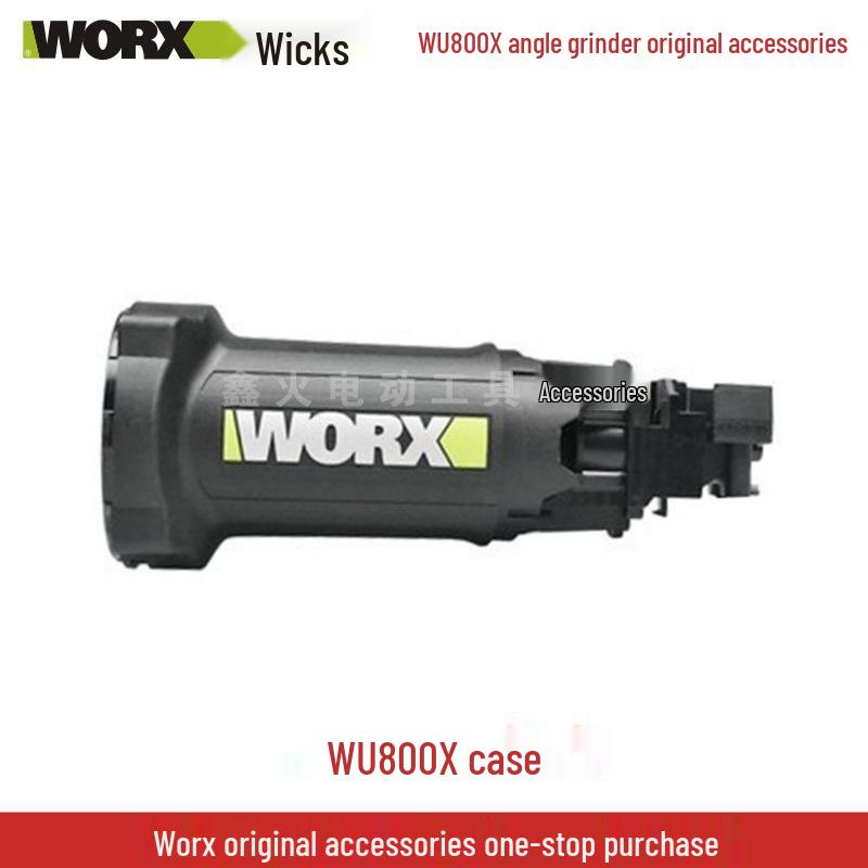 Wickes Angle Grinder Accessory Set: WU800X Head Shell, Carbon Brush, Gear Rotor, Stator, Switch Housing, Spindle.