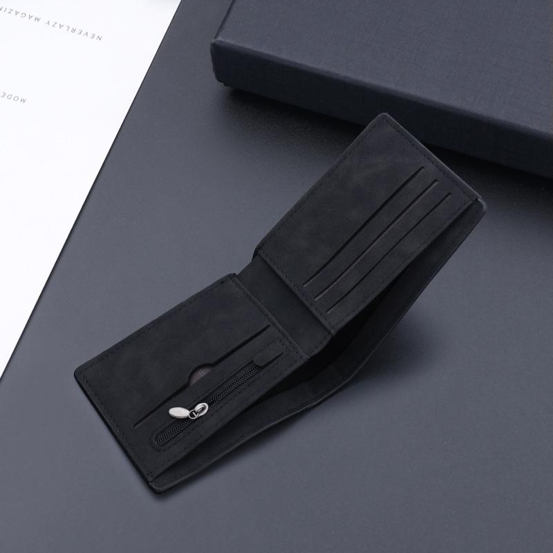 Men's Short Leather Wallet - In Stock