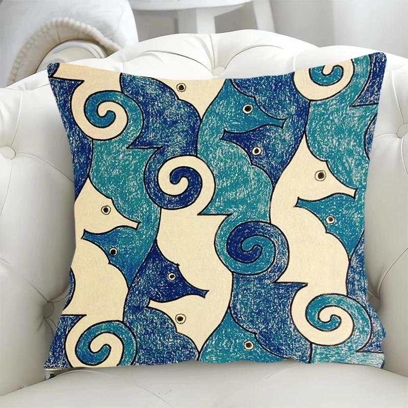 Geometric Pattern Decorative Pillowcases 40x40 Cushion Cover 40*40 Pillowcase Fall Decoration Pillow Hugs Lounge Chairs Covers