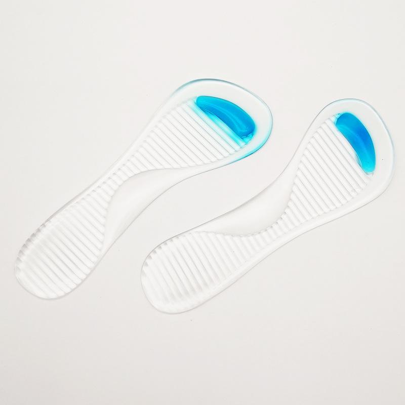 Women's 3/4 PU Silicone Arch Support Insoles: High Heel Shock Absorption & Massage Inserts