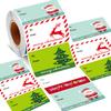 500pcs/Roll Christmas Gift Tag Stickers, Various Styles And Patterns, Universal Self-Adhesive Labels for Holiday Gift Packaging