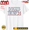 2025/Distresse<wbr/>d Donald Trump 2024 T-Shirt. Unisex T-Shirt