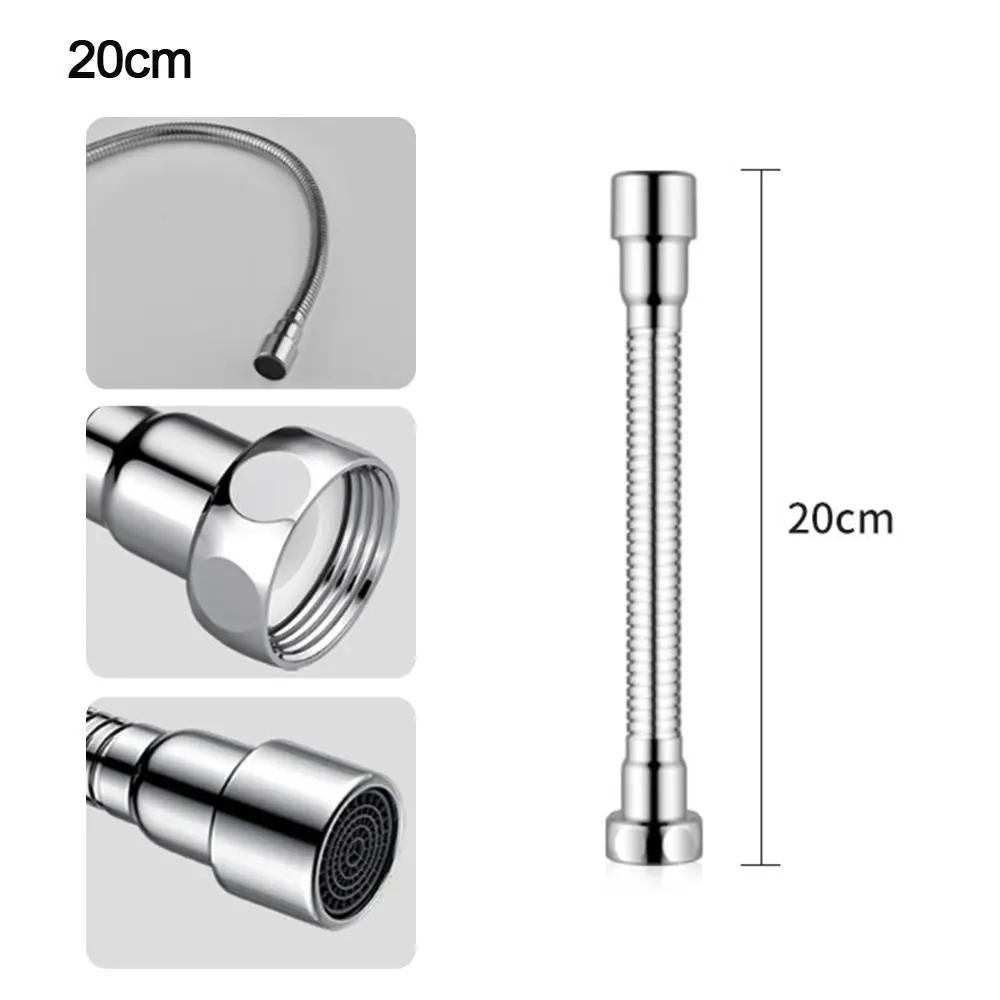 

360° Rotating Wash Basin Water Tap Accessories Bendable Lengthening Tube Bathroom Tap Faucet Extender Faucet Extender Pipe
