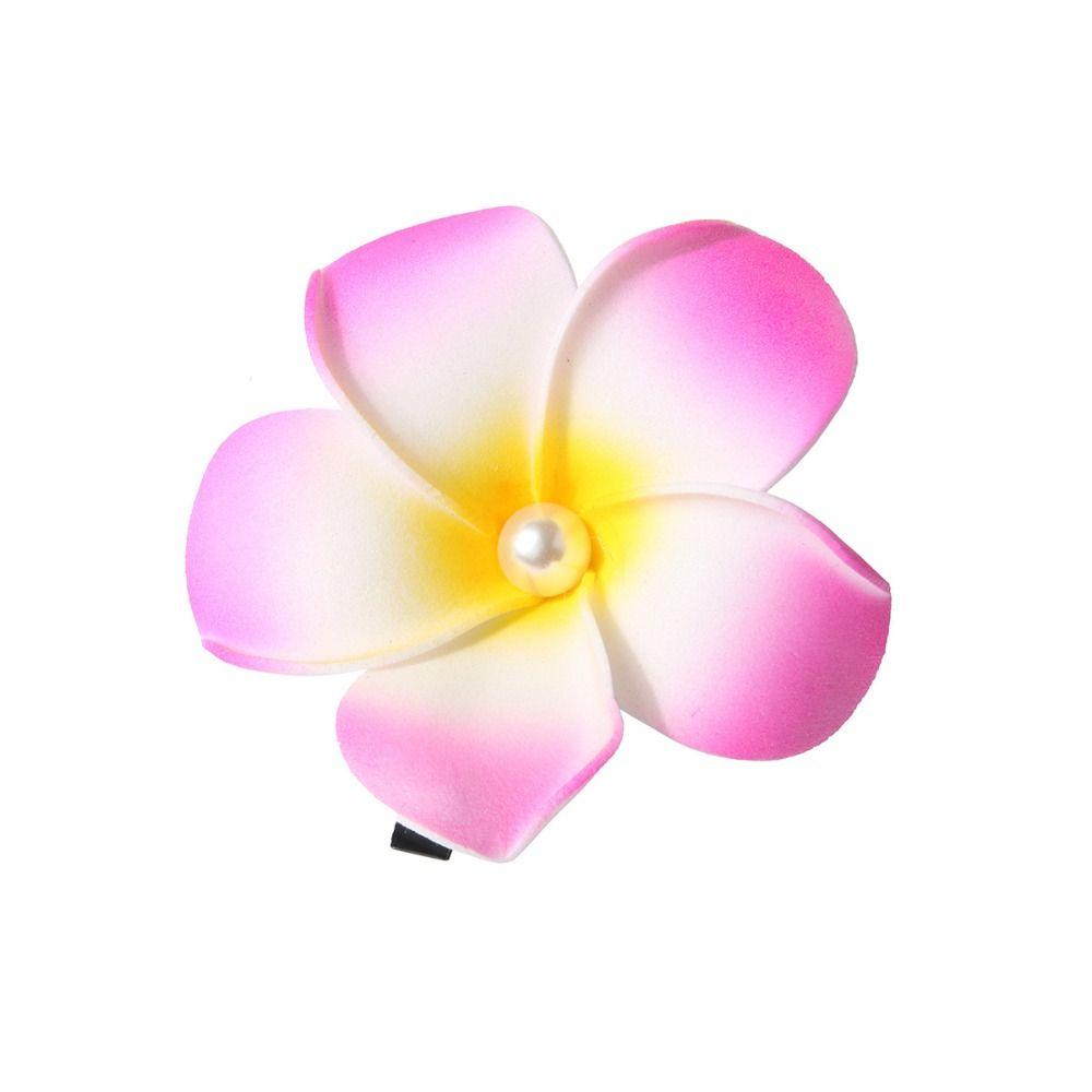 Plastic Gradient Flower Hairpins Mid Size Girls Duckbill Clip Cute Flower Hair Clip  Streetwear